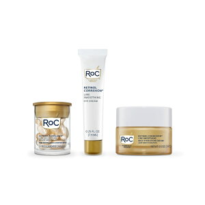 yAJEH}[gizbN `m[ X^[^[Zbg ACN[ 7.4ml iCgZJvZ 30  ێN[ 14g RoC Retinol Starter Set, 0.25 oz Eye Cream, 30 Night Serum Capsules, 0.5 oz Mois