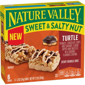 �l�C�`���[�o���[ �X�C�[�g���\���e�B�i�b�c�O���m�[���o�[ �^�[�g�� 6�{���� Nature Valley Sweet and Salty Nut Granola Bars, Turtle, 6 Bars, 7.2 oz �y�����񂹏��i�z