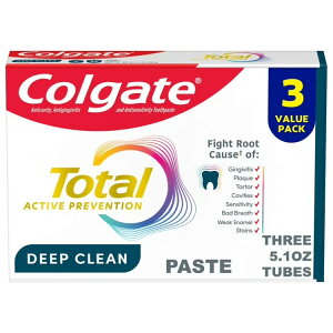 �yMAX20%OFF���N���X�g&�R���Q�[�g���킹�����N�[�|������z�R���Q�[�g �g�[�^�� �A�N�e�B�u�v���x���V���� �f�B�[�v�N���[�� ���݂����� �~���g 145g 3�{�Z�b�g Colgate Total Active Prevention Deep Clea