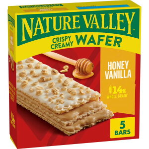 �l�C�`���[�o���[ �N���X�s�[�N���[�~�[�E�G�n�[ �n�j�[�o�j�� 5�{���� Nature Valley Crispy Creamy Wafer Honey Vanilla 5 Bars, 6.5 oz �y�����񂹏��i�z