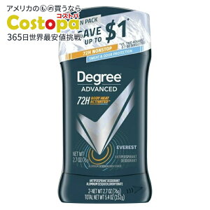 �f�B�O���[ �A�h�o���X�h �����Y �f�I�h�����g�X�e�B�b�N �G�x���X�g 76g 2�{�Z�b�g Degree Advanced Mens Long Lasting Antiperspirant Deodorant Stick Twin Pack, Everest, 2.7 oz �y�����񂹏��i�z