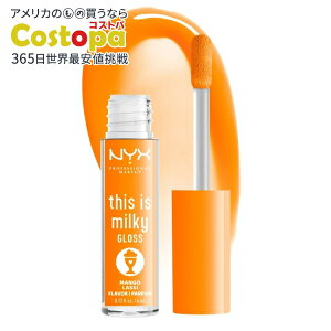 NYX �v���t�F�b�V���i�� ���C�N�A�b�v �f�B�X�C�Y�~���L�[�O���X �}���S�[���b�V�[ NYX Professional Makeup This is Milky Gloss Milkshakes, Mango Lassi �y�����񂹏��i�z
