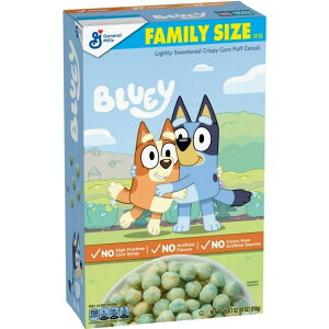 �y�|�C���gUP��12��20��-30���z�u���[�C�V���A�� �N���X�s�[�R�[���V���A���p�t �S�������g�p �t�@�~���[�T�C�Y 510g Bluey Cereal, Crispy Corn Cereal Puffs, Made with Whole Grain, Family Size, 18 oz �y������
