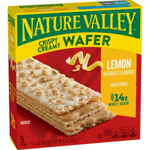 �l�C�`���[�o���[ �N���X�s�[�N���[�~�[�E�G�n�[�X�o�[ ������ �S���� 5�{���� Nature Valley Crispy Creamy Wafer Bars, Lemon, Whole Grain, 5 Bars, 6.5 oz �y�����񂹏��i�z