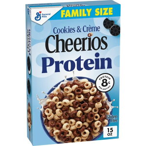 yAJEH}[giz`FIX veCVA NbL[N[ ^pN8g 425g Cheerios Protein Cereal, Cookies and Creme, 8g Protein, Family Size, 15 oz y񂹏iz