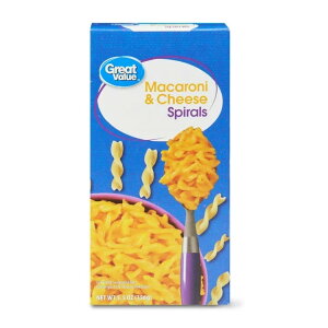 �O���[�g�o�����[ �X�p�C���� �}�J���j���`�[�Y ��156g Great Value Spirals Macaroni & Cheese, 5.5 oz �y�����񂹏��i�z