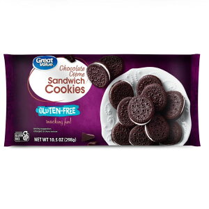 yMAX4000~OFFN[|zyAJEH}[gizO[go[ Oet[ `R[gN[ThNbL[ 297g 24 Great Value Gluten-Free Chocolate Creme Sandwich Cookies, Shelf Stable