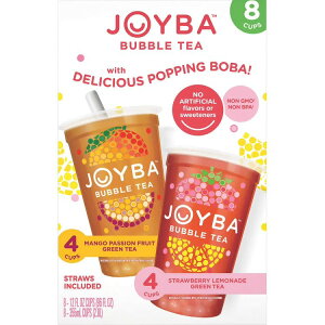 �W���C�o �o�u���e�B�[ �O���[���e�B�[ �o���G�e�B�p�b�N 355ml 8�{���� Joyba Bubble Tea Green Tea Variety Pack 12 fl oz cups pack of 8 �y�����񂹏��i�z