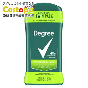 �f�B�O���[ �����Y�f�I�h�����g �G�N�X�g���[���u���X�g 2�{�Z�b�g Degree Antiperspirant Deodorant for Men Extreme Blast, Twin Pack �y�����񂹏��i�z