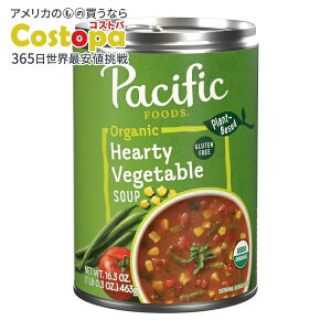 �p�V�t�B�b�N�t�[�Y �I�[�K�j�b�N �x�W�^�u���X�[�v 436g �� Pacific Foods Organic Hearty Vegetable Soup, Plant Based, 16.3 oz Can �y�����񂹏��i�z