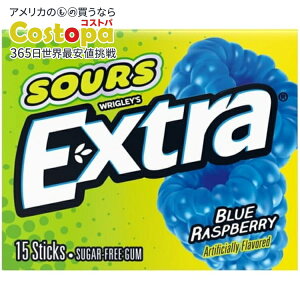 �G�N�X�g�� �T���[�Y �u���[���Y�x���[ �V���K�[�t���[ �`���[�C���K�� 15�{���� Extra Sours Blue Raspberry Sugar Free Chewing Gum - 15 Stick Pack �y�����񂹏��i�z
