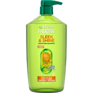 【アメリカウォルマート品】ガルニエ フルクティス スリーク&シャイン アルガンオイル アンチフリズシャンプー 1L Garnier Fructis Sleek Shine Argan Oil Anti Frizz Shampoo 1L 【お取り寄せ商品】