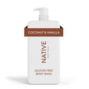 yAJEH}[gizlCeBu {fBEHbV RRibcoj 1.06L Native Body Wash, Sulfate Free, Coconut & Vanilla 36 oz y񂹏izy킹Ĕz