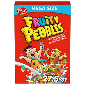 yAJEH}[giz|Xg t[eB[ yuY VA 779g KTCY{bNX Post Fruity PEBBLES Cereal, Crunchy 27.5 oz Mega Size Box y񂹏iz