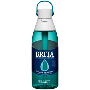 �u���^ �v���~�A�� �v���X�`�b�N �򐅃E�H�[�^�[�{�g�� �V�[�O���X 1.1L �X�g���[�t�� Brita 36oz Premium Plastic Filtered Water Bottle, Sea Glass, Leak Proof, with Straw �y�����񂹏��i�z