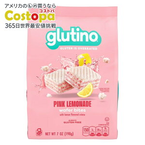 �O���e�B�[�m �s���N�����l�[�h �E�G�n�[�X �o�C�c �O���e���t���[ 198g Glutino Pink Lemonade Wafer Bites, Gluten Free 7 oz. �y�����񂹏��i�z