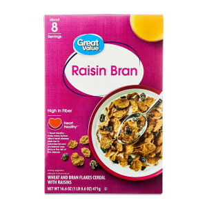 yAJEH}[gizO[go[ [Yu HVA 471g Great Value Raisin Bran Breakfast Cereal, 16.6 oz y񂹏iz