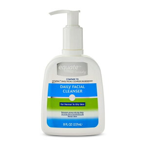 【アメリカウォルマート品】エクエート ビューティー デイリーフェイシャルクレンザー 洗顔料 237mL Equate Beauty Daily Facial Cleanser, 8 fl oz 【お取り寄せ商品】