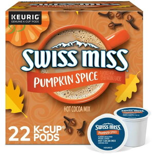 [�����]�X�C�X�~�X �p���v�L���X�p�C�X �z�b�g�R�R�A K�J�b�v 22���� Swiss Miss, Pumpkin Spice Hot Cocoa K-Cup Pods, 22 Count �y�����񂹏��i�z