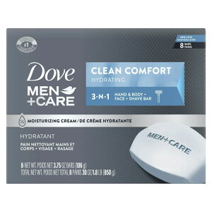 yAJEH}[giz_ +PA {fBtFCXo[ N[RtH[g nCh[eBO 106g 8 Dove Men+Care Body + Face Bar Clean Comfort, Hydrating 3.75 oz 8 Bars y