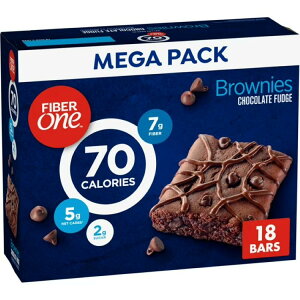 �t�@�C�o�[���� 70�J�����[ �u���E�j�[ �`���R���[�g�t�@�b�W 18�{�� 454g Fiber One 70 Calorie Brownies, Chocolate Fudge Snack Bars, Mega Pack, 18 Ct, 16 oz �y�����񂹏��i�z