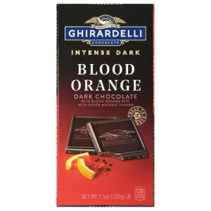�M���f�� �C���e���X�_�[�N�`���R���[�g�o�[ �u���b�h�I�����W 100g GHIRARDELLI Intense Dark Chocolate Bar, Blood Orange, 3.5 Oz Bar �y�����񂹏��i�z