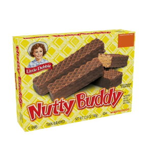 ���g���f�r�[ �i�b�e�B�o�f�B �E�F�[�t�@�[�o�[ 12���� Little Debbie Nutty Buddy Wafer Bar, 12 oz 12 count �y�����񂹏��i�z