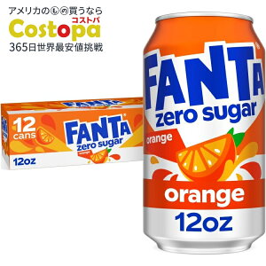 �t�@���^ �[���V���K�[ �I�����W�\�[�_�|�b�v 355ml 12�{�p�b�N Fanta Zero Sugar Orange Soda Pop Fridge Pack Cans, 12 fl oz, 12 pack �y�����񂹏��i�z