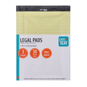 yXߋő勉MAX4000~OFFN[|zyAJEH}[gizyAhMA [Kpbh Ji[CG[ 50 3Zbg Pen + Gear Legal Pads, Canary Paper, 50 Sheets, 3 Count per Pack y