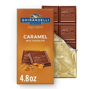 �M���f�� �L���������~���N�`���R���[�g�L�����f�B�X�N�G�A�o�[ 138g GHIRARDELLI Caramel Milk Chocolate Candy SQUARES Bar, 4.8 oz Bar �y�����񂹏��i�z