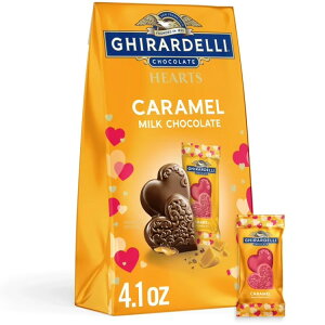 [�����]�M���f�� �L���������~���N�`���R���[�g�n�[�g 117.6g GHIRARDELLI Caramel Milk Chocolate Hearts, 4.1 oz �y�����񂹏��i�z