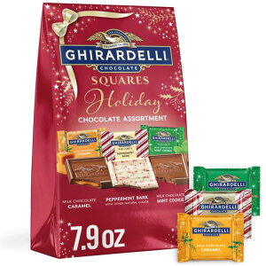 yAJEH}[gizMf zf[ `R[gA\[gg XNGA 225.3g GHIRARDELLI Limited Edition Holiday Chocolate Assortment SQUARES, 7.9 oz Bag y񂹏iz