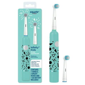 �G�N�G�[�g �C���t�B�j�e�B �L�b�Y �d�r�� �d�����u���V �ւ��u���V2�{�t 1�{ Equate Infinity Kids Power Toothbrush with 2 Brush Heads �y�����񂹏��i�z