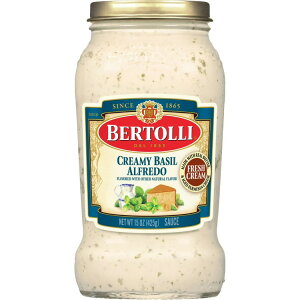 �x���e�b�� �o�W������ �A���t���b�h �p�X�^�\�[�X ��425g Bertolli Alfredo Sauce with Basil, Spaghetti Pasta Sauce, 15 oz �y�����񂹏��i�z