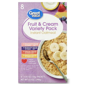 yAJEH}[gizO[go[ CX^gI[g~[ oGeBpbN 35g×8ܓ Great Value Instant Oatmeal Variety Pack, 1.23 oz, 8 Count y񂹏iz