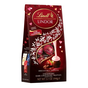 [�����]�����c �����h�[�� �o�����^�C���f�[ �X�g���x���[�_�[�N�`���R���[�g�L�����f�B�g�����t 144g Lindt LINDOR Valentine's Day Strawberry Dark Chocolate Candy Truffles, 5.1 oz �y�����񂹏��i�z