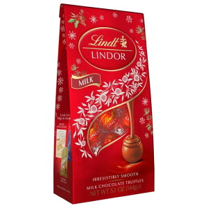 �����c �����h�[�� �~���N�`���R���[�g �N���X�}�X�L�����f�B �g�����t 144g Lindt LINDOR Milk Chocolate Christmas Candy Truffles, 5.1 oz. Bag �y�����񂹏��i�z
