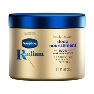 yAJEH}[giz@Z fBAgX fB[vibVg {fBN[ VAo^[RRibcz p 283g Vaseline Radiant X Deep Nourishment Pure Shea Butter Body Cream 