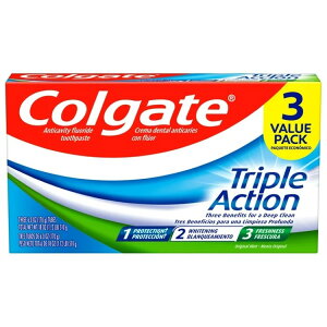 �yMAX20%OFF���N���X�g&�R���Q�[�g���킹�����N�[�|������z�R���Q�[�g �g���v���A�N�V���� ���݂����� �I���W�i���~���g 170g 3�{�Z�b�g Colgate Triple Action Toothpaste, Original Mint, 6 oz, 3 Pack �y����