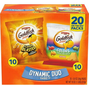 �S�[���h�t�B�b�V�� �_�C�i�~�b�N�f���I �o���G�e�B�p�b�N 20���� Goldfish Dynamic Duo Variety Pack 0.9 oz, 20-Count �y�����񂹏��i�z