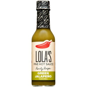 ���[���Y�t�@�C���z�b�g�\�[�X �O���[���n���y�[�j�����Z���[�m ��150mL Lola's Fine Hot Sauce - Green Jalapeo and Serrano 5oz �y�����񂹏��i�z