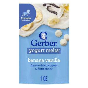 yAJEH}[gizK[o[ Xe[W3 xr[t[hXibN oiioj[Ogg 28g Gerber Stage 3 Baby Food Snacks, Banana Vanilla Yogurt Melts 1 oz y񂹏iz