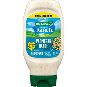�q�h�D���o���[ �p�����U�������`�g�b�s���O���h���b�V���O 473ml Hidden Valley Parmesan Ranch Topping and Dressing, 16 Fluid Ounce Bottle �y�����񂹏��i�z