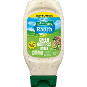 �q�h�D���o���[ �O���[���S�b�f�X�����` �g�b�s���O���h���b�V���O 473ml Hidden Valley Green Goddess Ranch Topping and Dressing, 16 Fluid Ounce Bottle �y�����񂹏��i�z