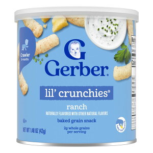 yXߋő勉MAX4000~OFFN[|zyAJEH}[gizK[o[ XibN tH[ xr[  N`[Y `pt 42g Gerber Snacks for Baby Lil Crunchies Ranch Puffs, 1.48 oz y