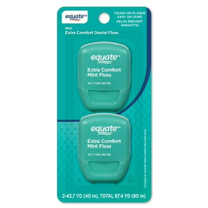 �G�N�G�[�g �G�N�X�g���R���t�H�[�g �f���^���t���X �~���g ��40m Equate Extra Comfort Dental Floss Mint, Gentle Plaque Removal, 43.7 yds �y�����񂹏��i�z