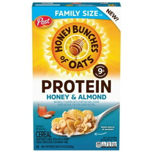 �n�j�[�o���`�Y �I�u �I�[�c �v���e�C�� �n�j�[���A�[�����h �V���A�� 425g Honey Bunches of Oats Protein Honey & Almond Cereal - 15 oz �y�����񂹏��i�z