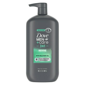 yAJEH}[giz_ +PA CrS[eBO oCu 3-in-1 {fB tFCX&wAEHbV 887ml Dove Men+Care Invigorating Revive 3-in-1 Body Face & Hair Wash for Men 30 oz y