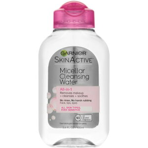 【アメリカウォルマート品】ガルニエ スキンアクティブ ミセラークレンジングウォーター オールインワン クレンザー&メイク落とし 100mL Garnier SkinActive Micellar Cleansing Water All-in-1 Cleanser & Make