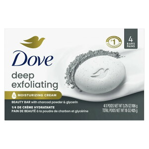 yAJEH}[giz_ r[eB[ o[\[v fB[vGNXtHG[eBO `R[pE_[OZ 106g 4 Dove Beauty Bar Soap Deep Exfoliating Charcoal Powder 3.75 oz 4 